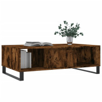 Produktbild för Soffbord rökfärgad ek 104x60x35 cm konstruerat trä