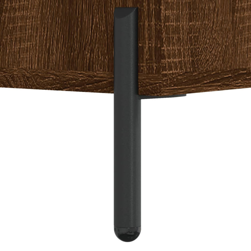 Produktbild för Soffbord brun ek 90x50x40 cm konstruerat trä