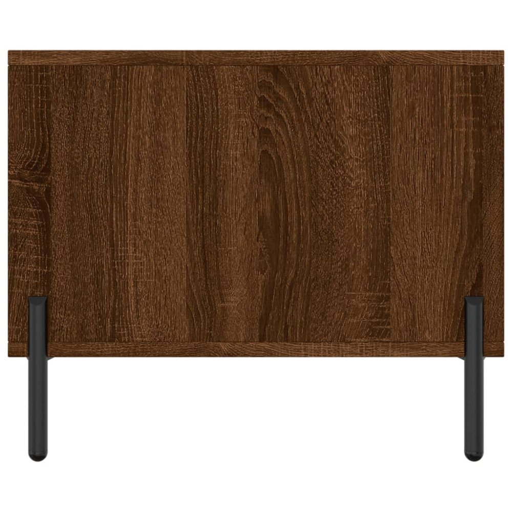 Produktbild för Soffbord brun ek 90x50x40 cm konstruerat trä