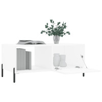 Produktbild för Soffbord vit 90x50x40 cm konstruerat trä