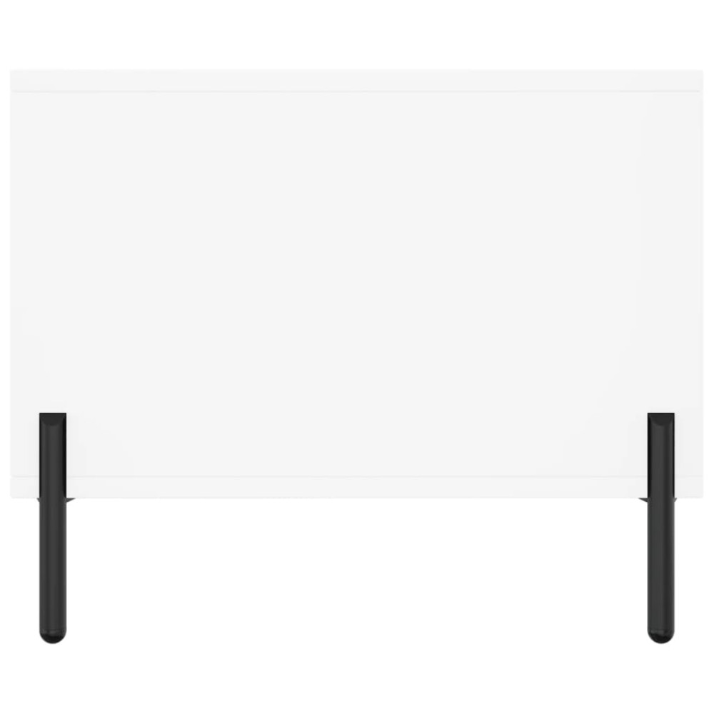 Produktbild för Soffbord vit 90x50x40 cm konstruerat trä