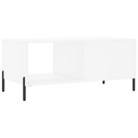 Produktbild för Soffbord vit 90x50x40 cm konstruerat trä