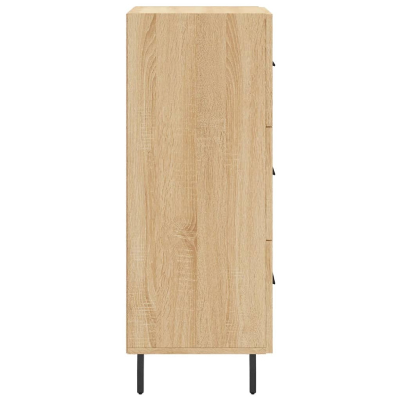 Produktbild för Skänk sonoma-ek 34,5x34x90 cm konstruerat trä