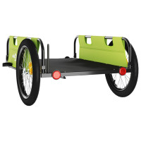 Produktbild för Cykelvagn grön oxfordtyg och järn