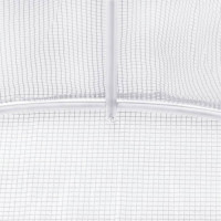 Produktbild för Växthus med stålram vit 50 m² 10x5x2,3 m