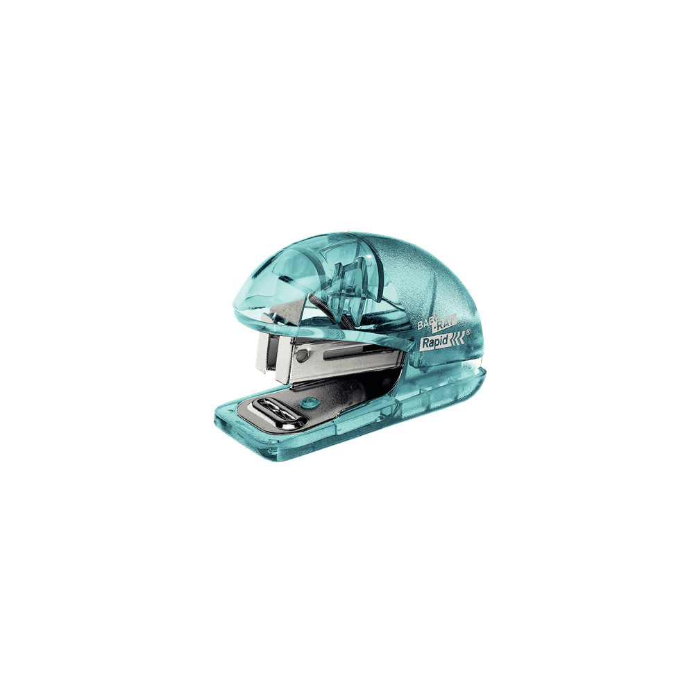 Produktbild för Rapid Colour'Ice F4 Mini - häftapparat - 10 ark - metall, ABS-plast - blå