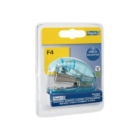 Produktbild för Rapid Colour'Ice F4 Mini - häftapparat - 10 ark - metall, ABS-plast - blå