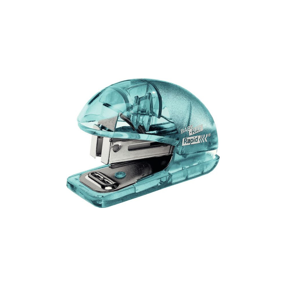 Produktbild för Rapid Colour'Ice F4 Mini - häftapparat - 10 ark - metall, ABS-plast - blå
