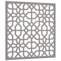 Produktbild för Väggdekoration 55x55 cm rosttrögt stål morisk design