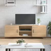 Produktbild för Tv-bänk sonoma ek 150x30x50 cm konstruerat trä