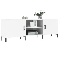 Produktbild för Tv-bänk vit högglans 150x30x50 cm konstruerat trä