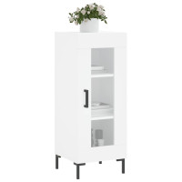 Produktbild för Skänk vit 34,5x34x90 cm konstruerat trä