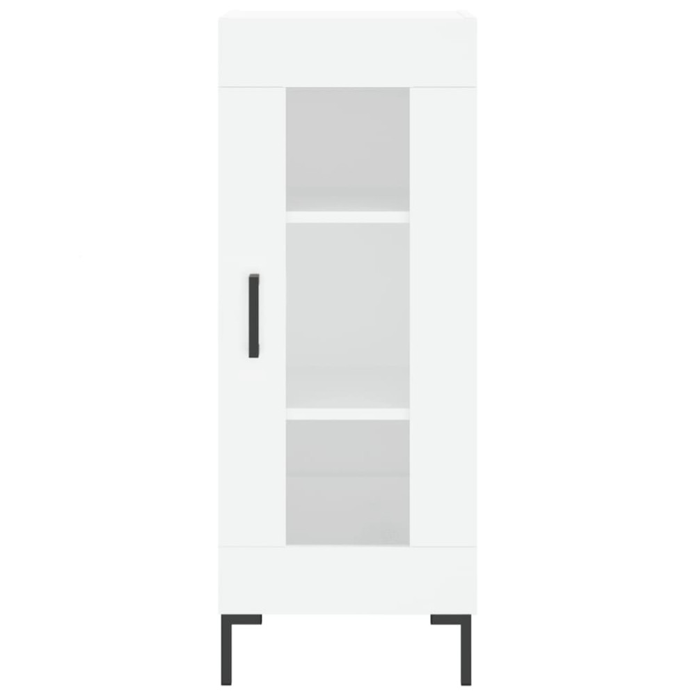 Produktbild för Skänk vit 34,5x34x90 cm konstruerat trä
