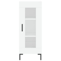 Produktbild för Skänk vit 34,5x34x90 cm konstruerat trä