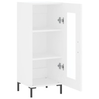 Produktbild för Skänk vit 34,5x34x90 cm konstruerat trä