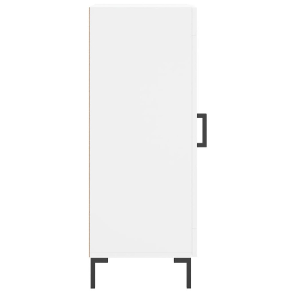 Produktbild för Skänk vit 34,5x34x90 cm konstruerat trä