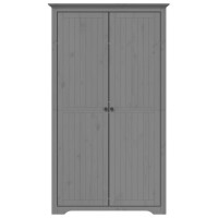 Produktbild för Klädskåp BODO grå 99x53,5x173 cm massiv furu