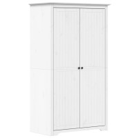 Produktbild för Klädskåp BODO vit 99x53,5x173 cm massiv furu