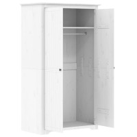 Produktbild för Klädskåp BODO vit 99x53,5x173 cm massiv furu