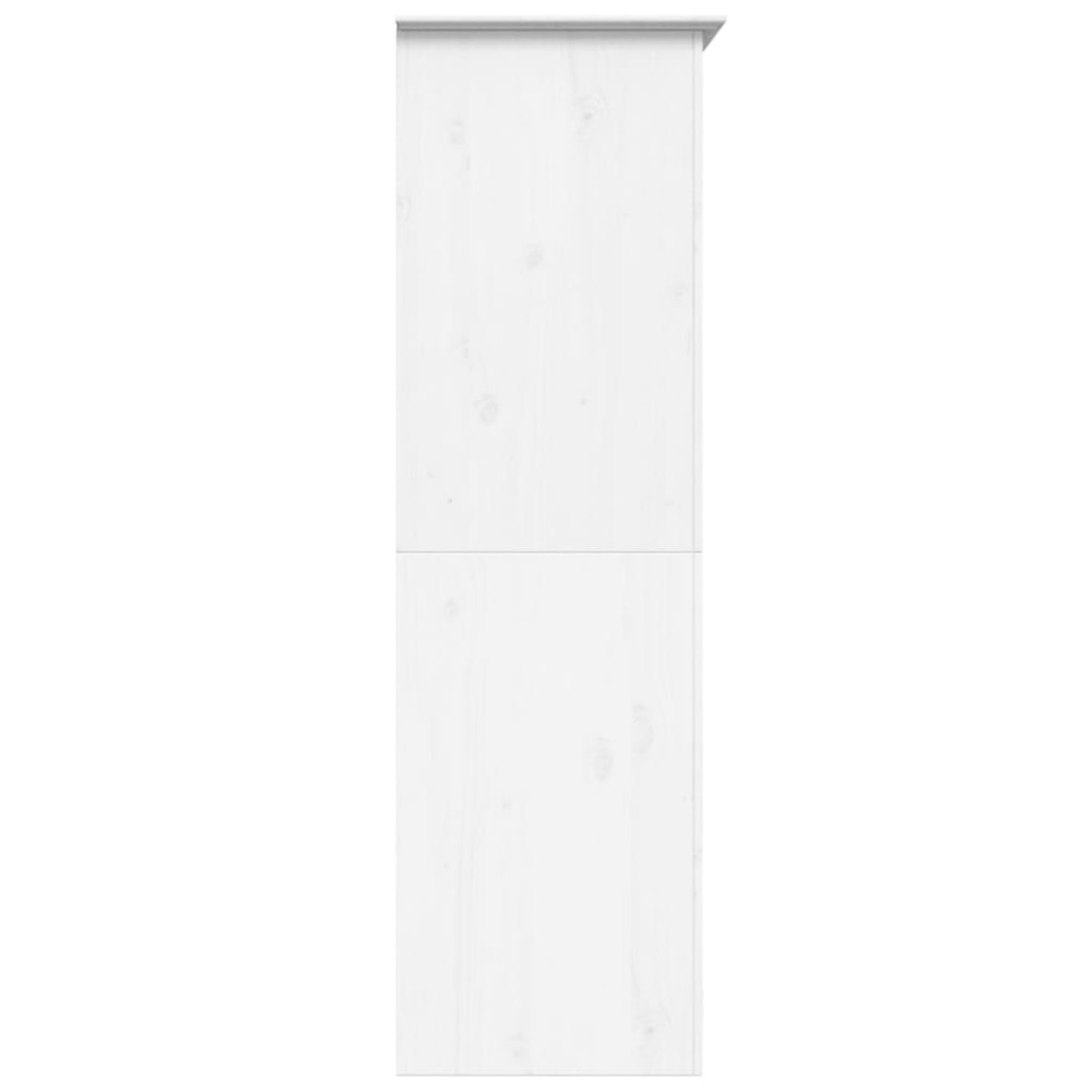 Produktbild för Klädskåp BODO vit 99x53,5x173 cm massiv furu