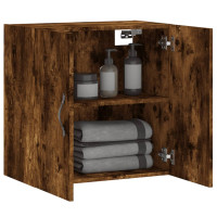 Produktbild för Väggskåp rökfärgad ek 60x31x60 cm konstruerat trä