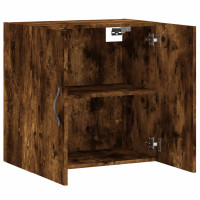 Produktbild för Väggskåp rökfärgad ek 60x31x60 cm konstruerat trä