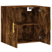 Produktbild för Väggskåp rökfärgad ek 60x31x60 cm konstruerat trä