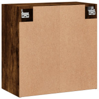Produktbild för Väggskåp rökfärgad ek 60x31x60 cm konstruerat trä