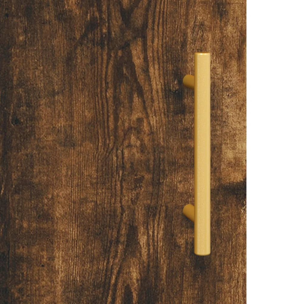 Produktbild för Väggskåp rökfärgad ek 60x31x60 cm konstruerat trä
