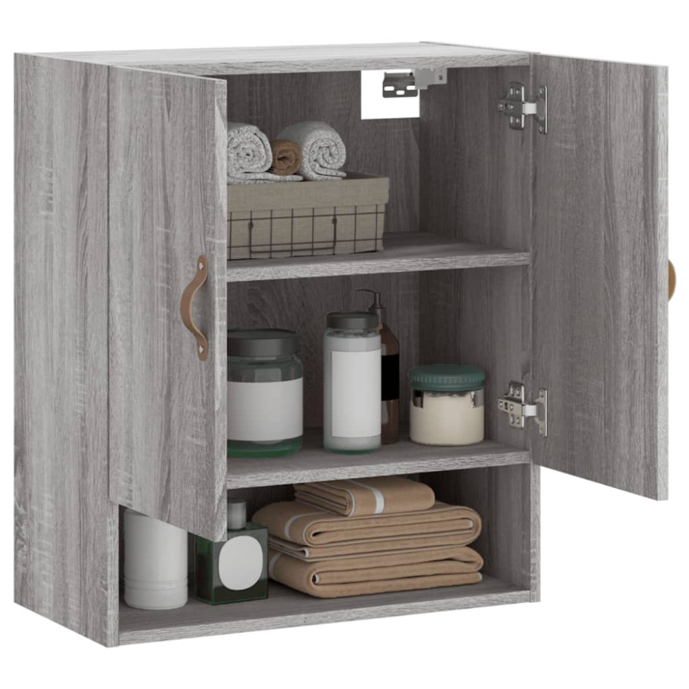 Produktbild för Väggskåp grå sonoma 60x31x70 cm konstruerat trä