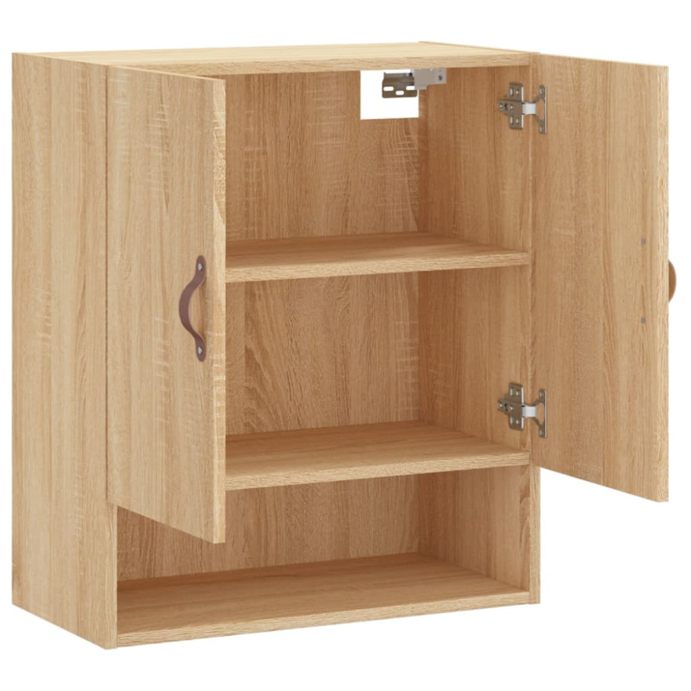Produktbild för Väggskåp sonoma-ek 60x31x70 cm konstruerat trä