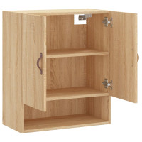 Produktbild för Väggskåp sonoma-ek 60x31x70 cm konstruerat trä
