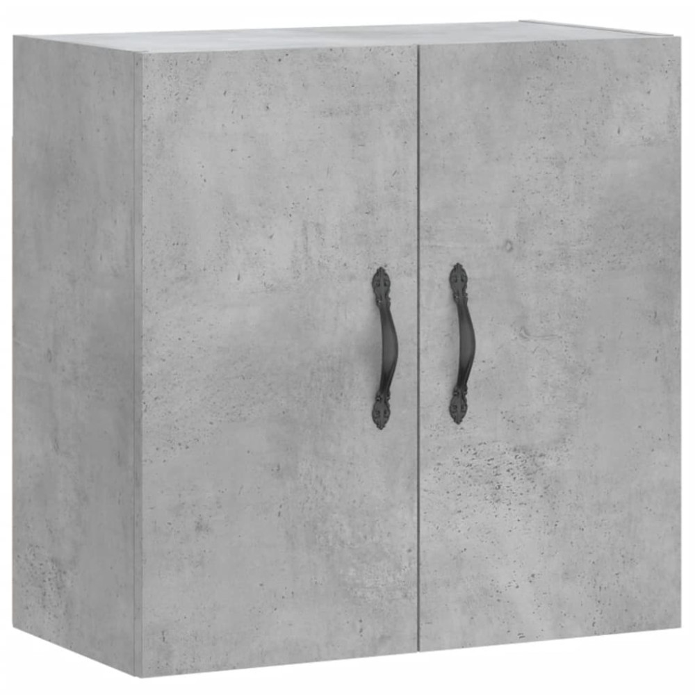 Produktbild för Väggskåp betonggrå 60x31x60 cm konstruerat trä