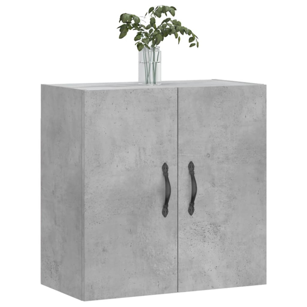 Produktbild för Väggskåp betonggrå 60x31x60 cm konstruerat trä