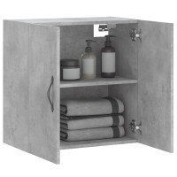 Produktbild för Väggskåp betonggrå 60x31x60 cm konstruerat trä