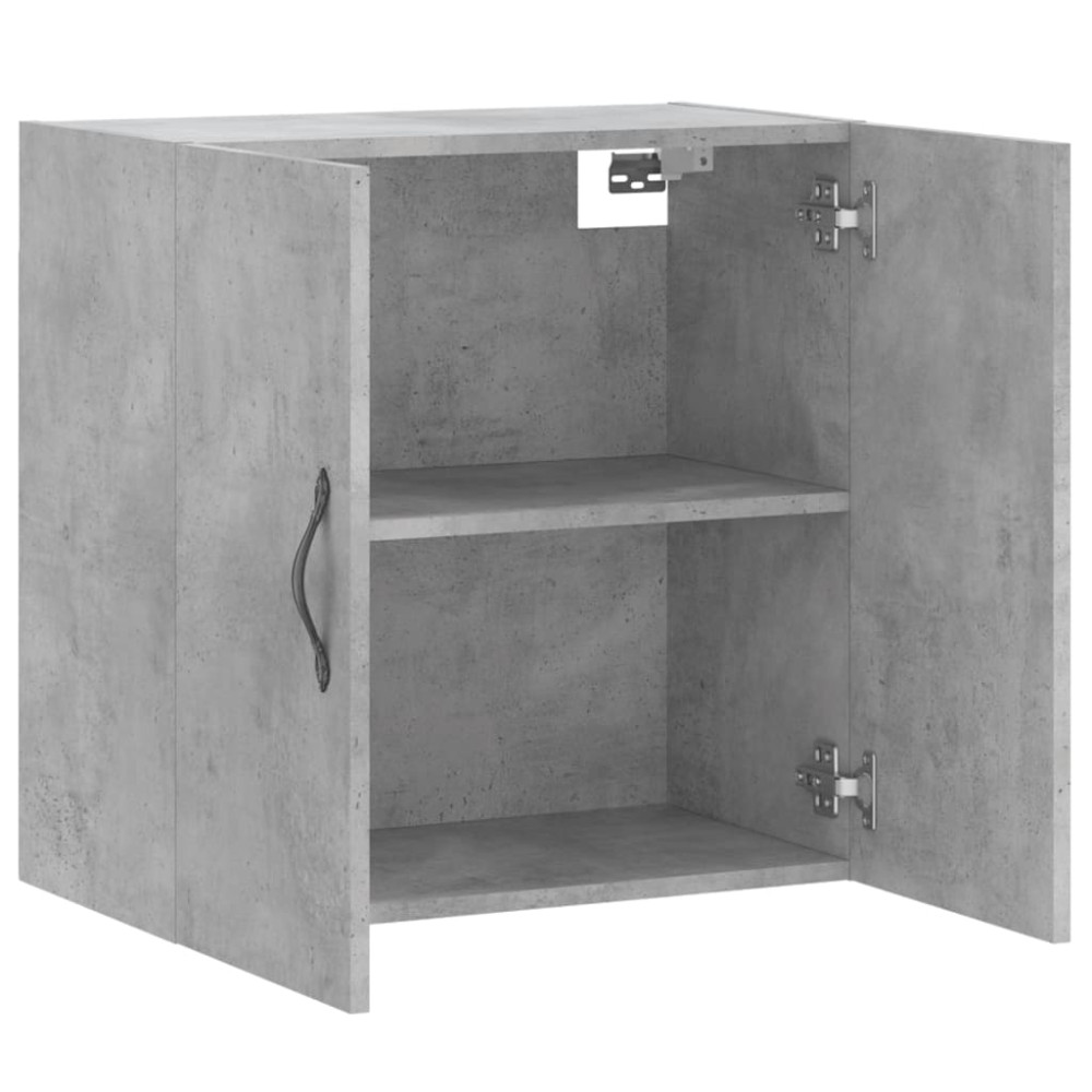 Produktbild för Väggskåp betonggrå 60x31x60 cm konstruerat trä