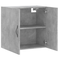 Produktbild för Väggskåp betonggrå 60x31x60 cm konstruerat trä