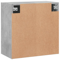 Produktbild för Väggskåp betonggrå 60x31x60 cm konstruerat trä