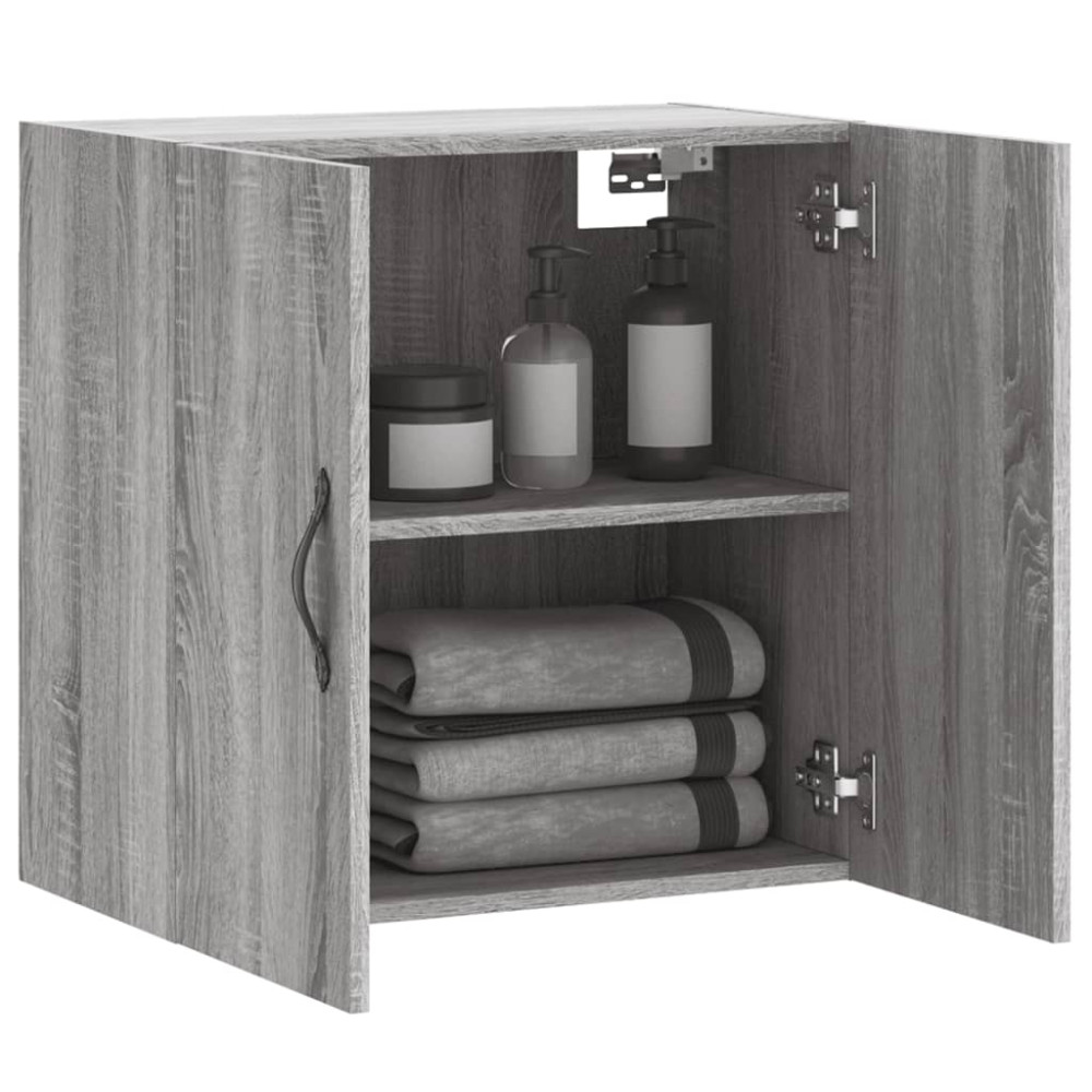 Produktbild för Väggskåp grå sonoma 60x31x60 cm konstruerat trä