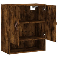 Produktbild för Väggskåp rökfärgad ek 60x31x70 cm konstruerat trä