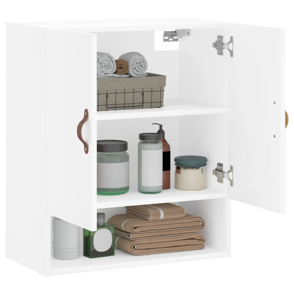 Produktbild för Väggskåp vit 60x31x70 cm konstruerat trä