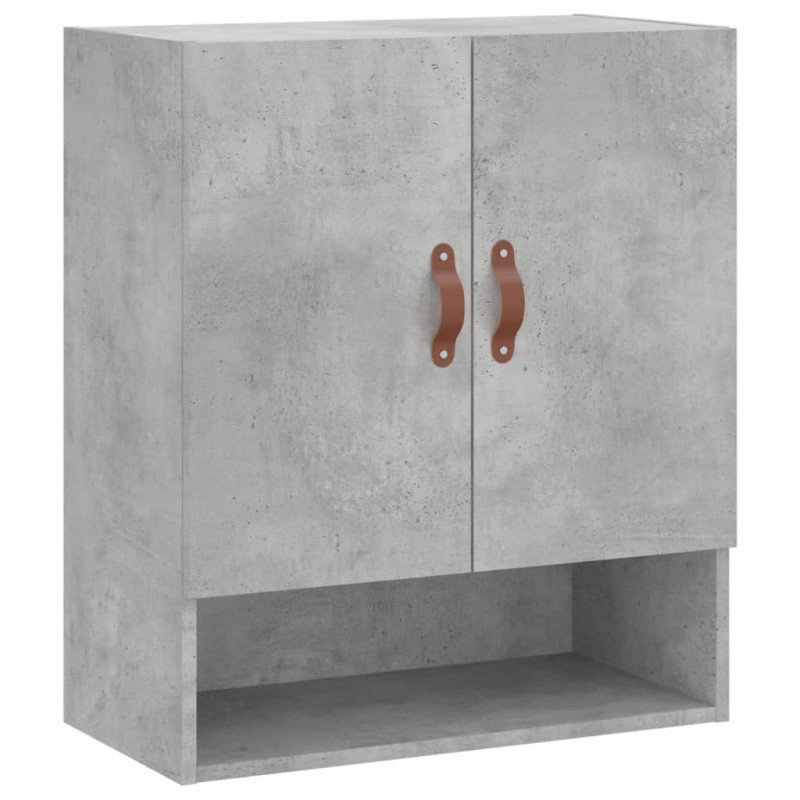 Produktbild för Väggskåp betonggrå 60x31x70 cm konstruerat trä
