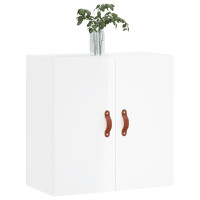 Produktbild för Väggskåp vit högglans 60x31x60 cm konstruerat trä