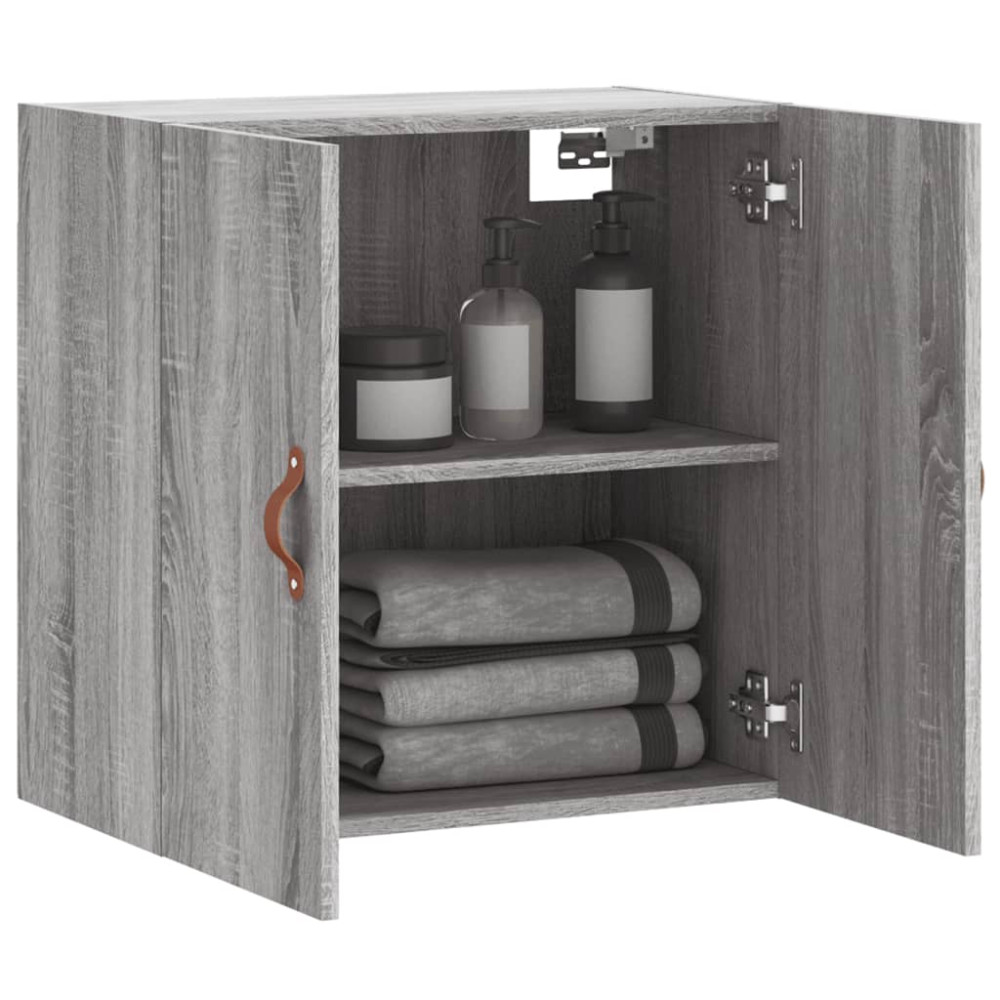Produktbild för Väggskåp grå sonoma 60x31x60 cm konstruerat trä