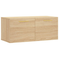 Produktbild för Väggskåp sonoma-ek 80x36,5x35 cm konstruerat trä
