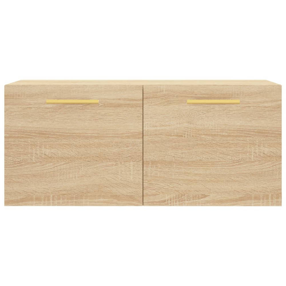 Produktbild för Väggskåp sonoma-ek 80x36,5x35 cm konstruerat trä