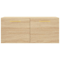 Produktbild för Väggskåp sonoma-ek 80x36,5x35 cm konstruerat trä