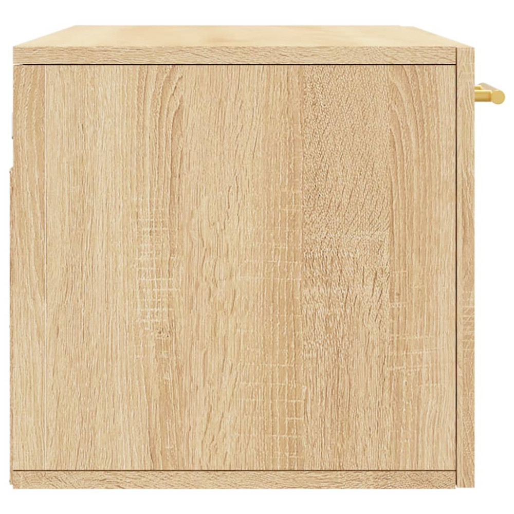 Produktbild för Väggskåp sonoma-ek 80x36,5x35 cm konstruerat trä