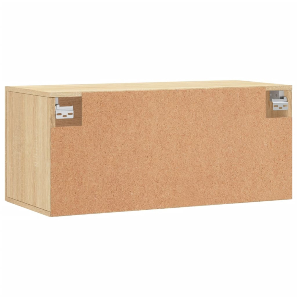 Produktbild för Väggskåp sonoma-ek 80x36,5x35 cm konstruerat trä