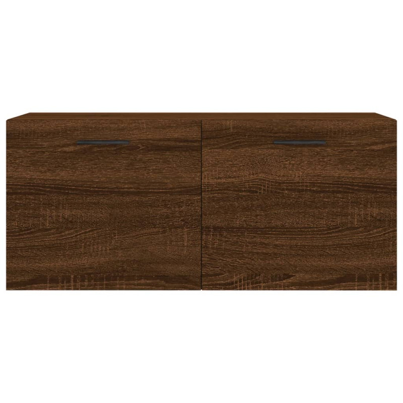 Produktbild för Väggskåp brun ek 80x36,5x35 cm konstruerat trä